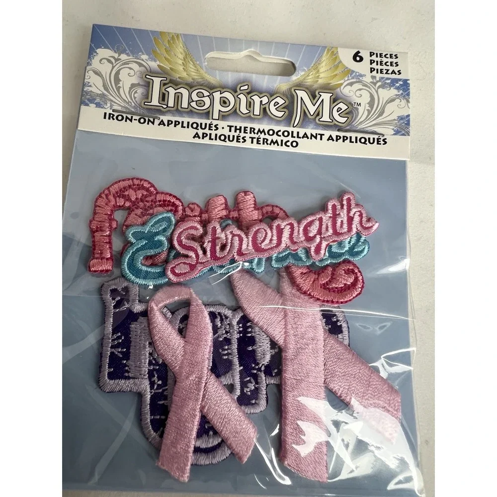 Lots Of Nine Iron On Patch Packs Appliqué True Love Pink Ribbon Princess New